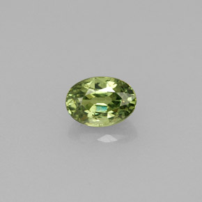 Granada demantoide verde natural 0,67ct, corte oval, VVS