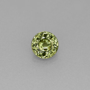 Granada demantoide verde natural 0,47ct, corte redondo, VS