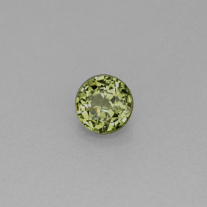 Granada demantoide verde natural 0,47ct, corte redondo, VS