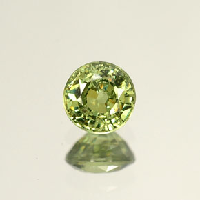 Granada demantoide verde natural 0,53ct, corte redondo, VS
