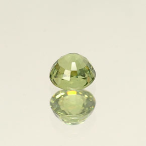 Granada demantoide verde natural 0,45ct, corte redondo, VVS-VS