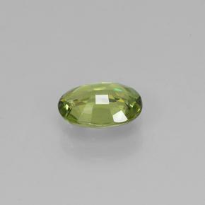 Granada demantoide verde natural 0,48ct, corte oval, VS