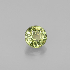 Granada demantoide verde natural 0,50ct, corte redondo, VS