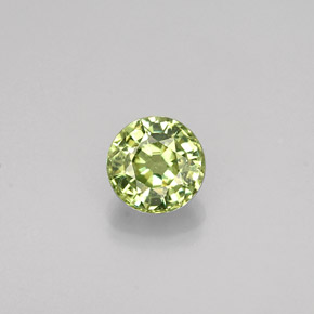Granada demantoide verde natural 0,45ct, corte redondo, VS-SI