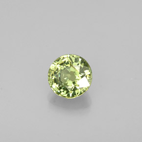 Granada demantoide verde natural 0,45ct, corte redondo, VS-SI