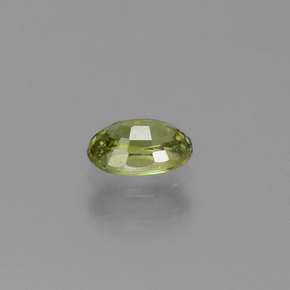 Granada demantoide verde natural 0,59ct, corte oval, VVS-VS