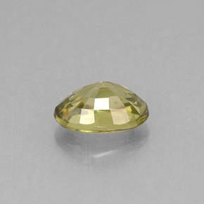 Granada demantoide verde natural 0,66ct, corte oval, VVS-VS