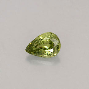Granada demantoide verde natural 0,50ct, corte oval, VS
