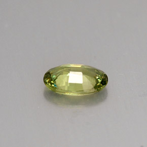 Granada demantoide verde natural 0,42ct, corte oval, VVS-VS