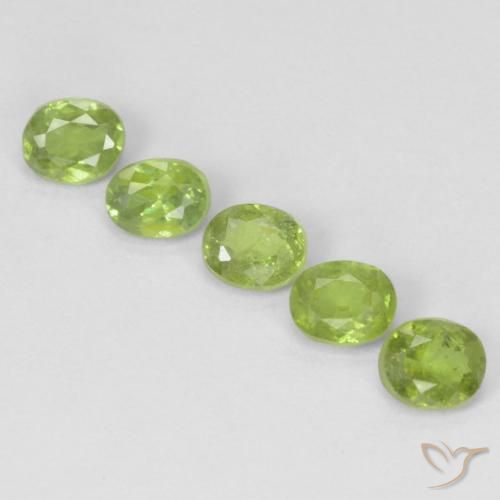 1.33ctw Natural verde vivo Granada demantóide, oval, VS-SI