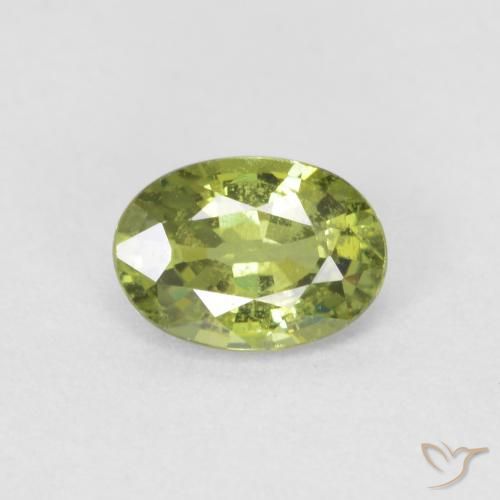 0.59ct Natural Verde oliva Granada demantóide, oval, VS-SI