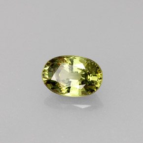 Granada demantoide verde natural 0,68ct, corte oval, VS