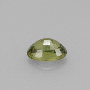 Granada demantoide verde natural 0,71ct, corte oval, VVS-VS