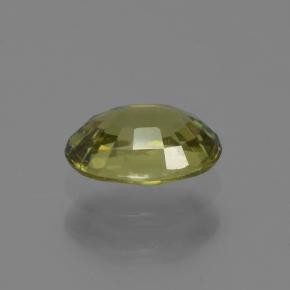 Granada demantoide verde natural 0,63ct, corte oval, VS