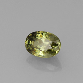 Granada demantoide verde natural 0,75ct, corte oval, VVS-VS
