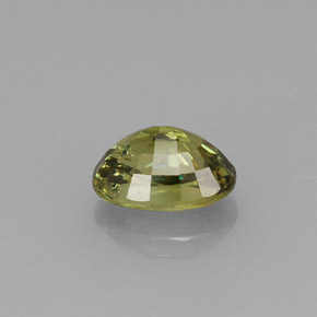 Granada demantoide verde natural 0,75ct, corte oval, VVS-VS