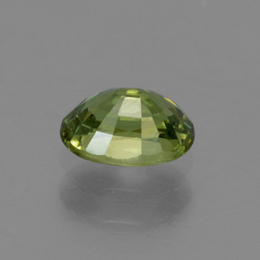 Granada demantoide verde médio natural 0,68ct, corte oval, VS-SI