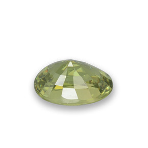 Granada demantoide verde natural 0,64ct, corte oval, VVS-VS