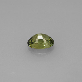 Granada demantoide verde natural 0,66ct, corte oval, VVS-VS