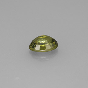 Granada demantoide verde natural 0,74ct, corte oval, VVS-VS