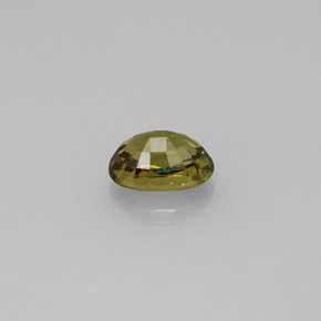Granada demantoide amarelo natural 0,77ct, corte oval, VVS-VS