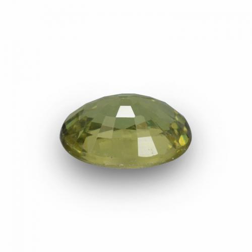 Granada demantoide verde natural 0,65ct, corte oval, VVS-VS
