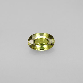 Granada demantoide verde natural 0,59ct, corte oval, VVS-VS