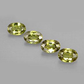Pedras preciosas de granada demantoide verde natural de 2,45 ct, corte oval, VVS-VS