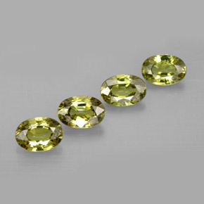 Pedras preciosas de granada demantoide verde natural de 2,45 ct, corte oval, VVS-VS