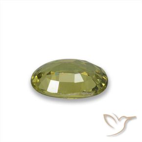 Granada demantóide Verde Floresta Quente Natural 0.57ct, oval, VVS-VS