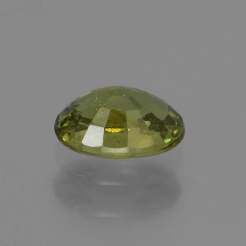 Granada demantóide verde escuro Natural 0.62ct, Corte Oval, VS