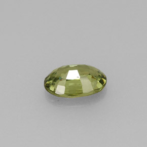Granada demantoide verde natural 0,59ct, corte oval, VVS-VS