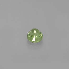 Granada demantoide verde natural 0,32ct, corte redondo, VS