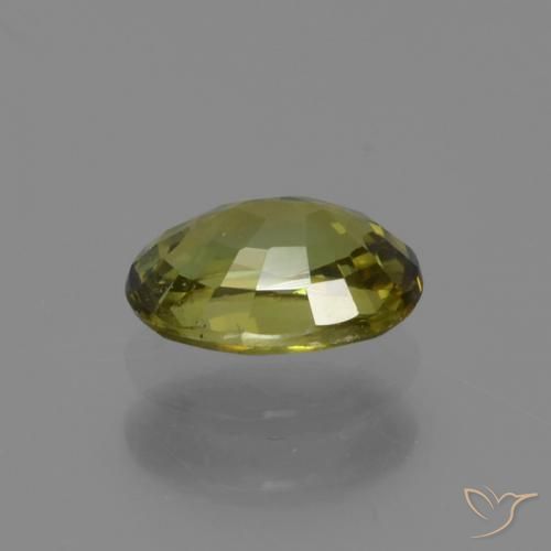 Granada demantóide Verde médio Natural 0.61ct, oval, VS
