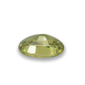 Granada demantoide verde natural 0,58ct, corte oval, VS