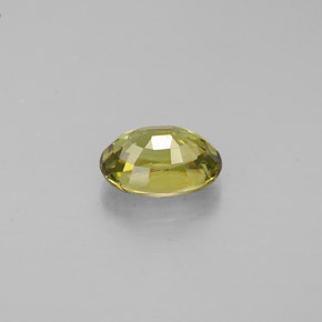 Granada demantóide amarelo médio Natural 0.67ct, Corte Oval, VS