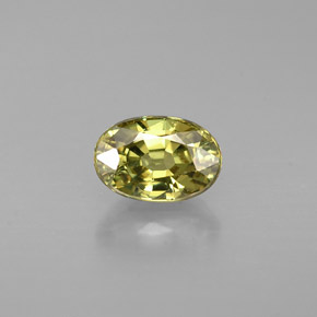 Granada demantoide verde natural 0,68ct, corte oval, VS
