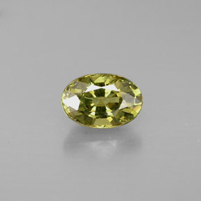 Granada demantoide verde natural 0,74ct, corte oval, VS