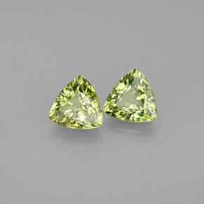 Pedras preciosas de granada demantoide verde natural de  ct, trillion, VVS-VS
