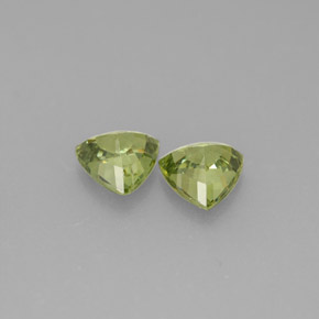 Pedras preciosas de granada demantoide verde natural de  ct, trillion, VVS-VS