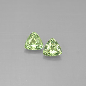 Pedras preciosas de granada demantoide verde natural de  ct, trillion, VS