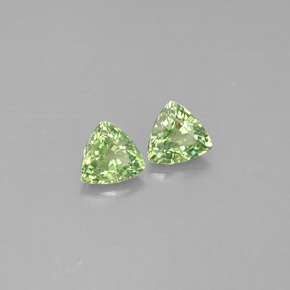 Pedras preciosas de granada demantoide verde natural de  ct, trillion, VS