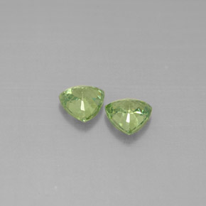 Pedras preciosas de granada demantoide verde natural de  ct, trillion, VS