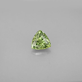 Granada demantoide verde natural 0,77ct, trillion, VS