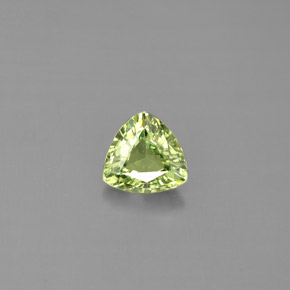 Granada demantoide verde natural 0,57ct, trillion, VS