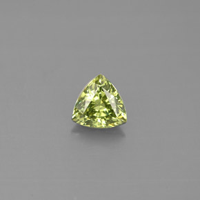 Granada demantoide verde natural 0,53ct, trillion, VS