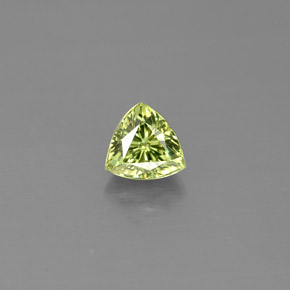 Granada demantoide verde natural 0,55ct, trillion, VS