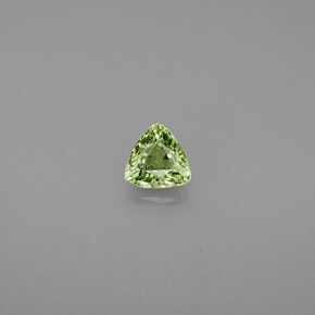 Granada demantoide verde natural 0,35ct, trillion, VS