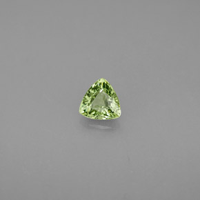 Granada demantoide verde natural 0,35ct, trillion, VS