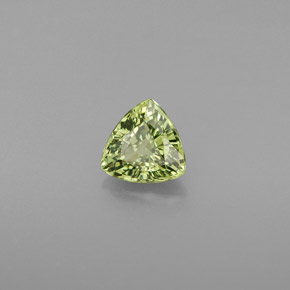 Granada demantoide verde natural 0,68ct, trillion, VVS-VS
